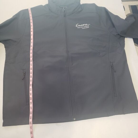 Encore Boston Harbor Jacket Mens 4XL Dark Gray Fleece Lined Zip Pockets Casino - Picture 7 of 13